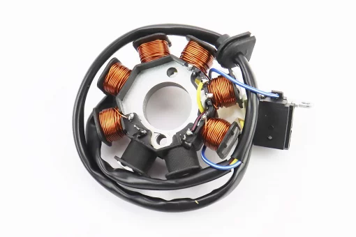 Статор магнето (генератора) (8 катушек разъем "мама 2+2") высота 27мм, 50-100сс 4Т, YQ-309954