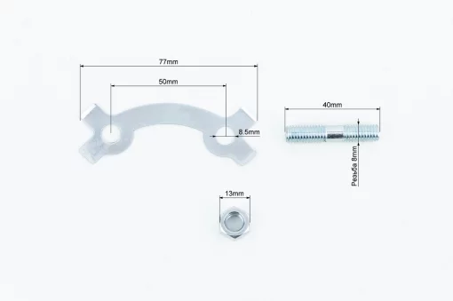 Болты/шпильки крепления звезды задней к-кт 4шт+шайбы, гайки, DELTA, YQ-357623