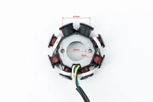 Статор магнето (генератора) (8 катушек разъем "мама 3+2") высота 28мм тип 2, 50-100сс 4Т, YQ-309943