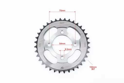 Звезды, цепь к-кт JH-428H-116L+36T+14T "калёная", цепь GOLD (в коробке), DELTA, YQ-318630