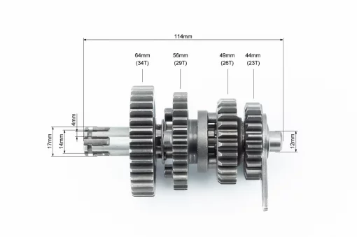 Коробка передач (два вала с шестернями), первичный вал 120мм Active, ACTIVE, YQ-320393