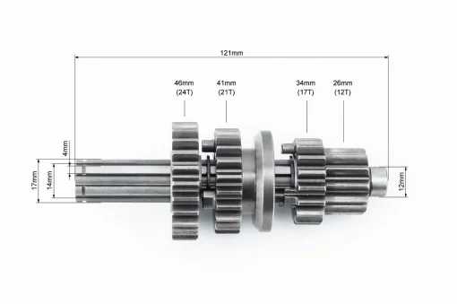 Коробка передач (два вала с шестернями), первичный вал 120мм Active, ACTIVE, YQ-320393