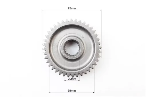 Редуктор к-кт (вал вторичный длинный, первичный, шестерни 2шт) тип 1, 125-150сс 4Т, YQ-310207