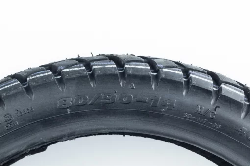 Шина 80/90-14 бескамерная, шипованная STREET ENDURO SВ-117, ШИНИ, YQ-353599