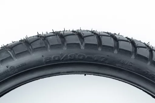 Шина 80/90-17 бескамерная, шипованная STREET ENDURO SB-117, ШИНИ, YQ-353371