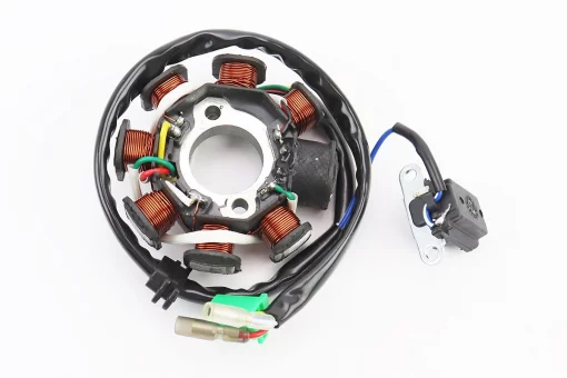 Статор магнето (генератора) (8 котушок роз'єм "мама 3+2") висота 28мм, 125-150сс 4Т, YQ-310398