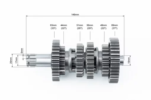 Loncin JL200-68A Коробка передач (два вала с шестернями) СВВ-200cc, LONCIN, YQ-507480