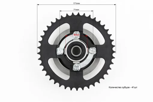 Панель демпферная со звездой 428-41Т в сборе, высота посадки звезды-31мм, DELTA, YQ-318146