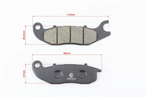 Гальмівні колодки (дискові) HONDA CBR125 / CBR BWB/RC/RD / Wave125 / MSX125 Grom, к-кт 2шт, 250сс СКУТЕР, YQ-313065