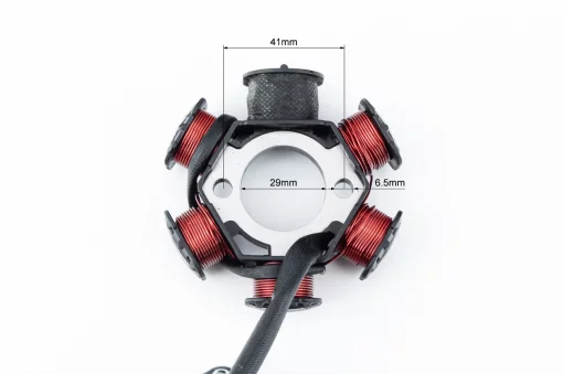 Статор магнето (генератора) Honda DIO AF18/27 (6 катушек разъем "папа 5+1"), YQ-308986