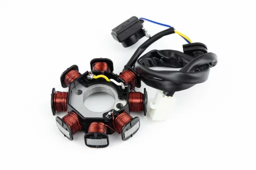 Статор магнето (генератора) Honda DIO AF34/35 (8 катушек разъем "мама 3"), YQ-363461