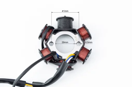 Статор магнето (генератора) Honda LEAD-90 (6 катушек разъем "мама 2+2"), YQ-352850