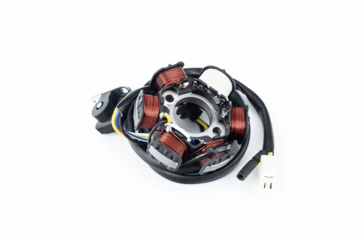 Статор магнето (генератора) Honda LEAD-90 (6 катушек разъем "мама 3+1"), YQ-308408