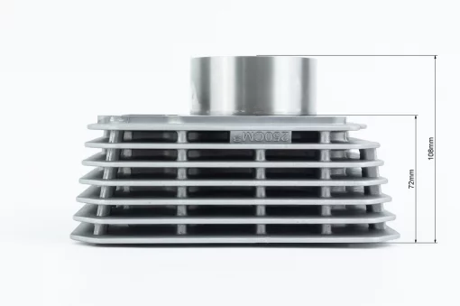 Цилиндр к-кт (цпг) CB250cc- 72мм (высота цилиндра 72/108мм) (палец 16мм), "поршень с тефлоновым покрытием", CB125-300, YQ-361164