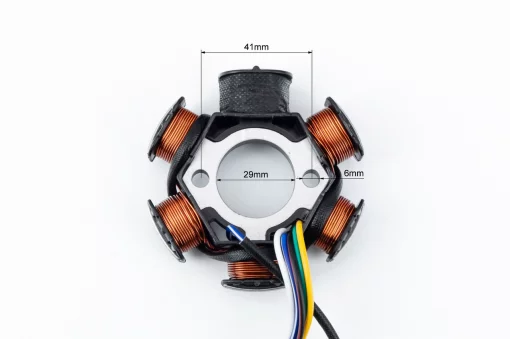 Статор магнето (генератора) (6 катушек разъем "мама 5") тип 2, DELTA, YQ-357604