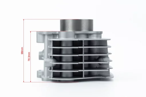 Цилиндр к-кт (цпг) 125cc-52,4мм (палец 13мм, высота цилиндра 78,3мм, высота поршня 37мм), DELTA, YQ-338551