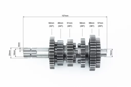 Коробка передач (два вала с шестернями) СG-150cc, CG125-250, YQ-326151