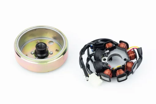 Магнето в сборе (8 катушек) 4 провода-"2+2", 50-100сс 4Т, YQ-309096