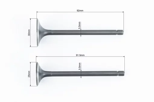 Kinlon JL150-70C Клапана выпускной (H-91,5; D-25), впускной (H-92; D-30) к-кт 2шт 150cc, LONCIN, YQ-507393