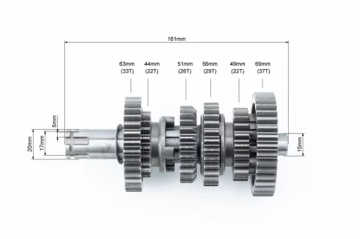 Loncin LX250GY-3 Коробка передач (два вали з шестернями) СВВ-250cc (6speed), LONCIN, YQ-507701