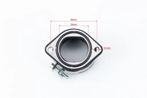 Loncin LX300-6H 300DS Патрубок карбюратора, (прогумований), LONCIN, YQ-507367