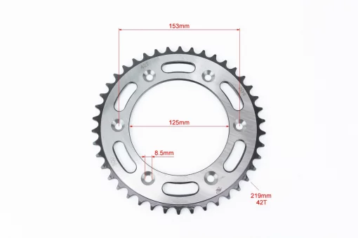 Звезда задняя 520-42T-d-125; 6отв.*153мм Terra-X 250 (2015), ЗЧ-МОТО, YQ-359420