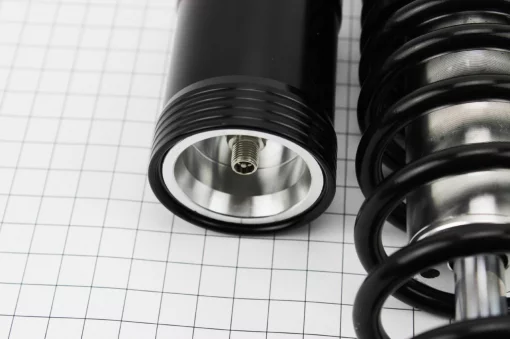 Амортизатор задній JH/CB/CG-345мм*d-60мм (втулка 12мм/втулка 10мм) газовий регул., чорний к-кт 2шт, ЗЧ-МОТО, YQ-351103