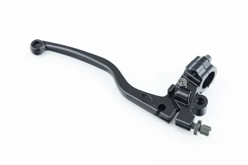 Важіль керма лівий (зчеплення), кріплення+жабка, під дзеркало M10, МОТО, чорний, ЗЧ-МОТО, YQ-351780