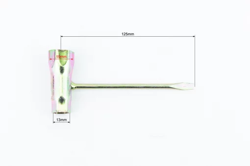 Ключ свічковий для бензопили, 13/19мм, L-125мм (викрутка пласка), Б/П-РІЗНЕ, YQ-214207