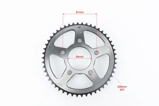 Зірка задня XLR125 428-50T-d-64; 5отв.*91мм, ЗЧ-МОТО, YQ-351574