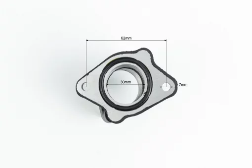 Shineray XY250GY-6B Патрубок карбюратора прорезиненный (d-30мм), ЗЧ-МОТО, YQ-351657