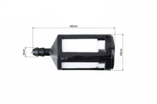 Фільтр паливний-елемент (поліпропілен) d-5,0мм, D-19мм, L-40мм, Б/П-GoodLuck, YQ-205470