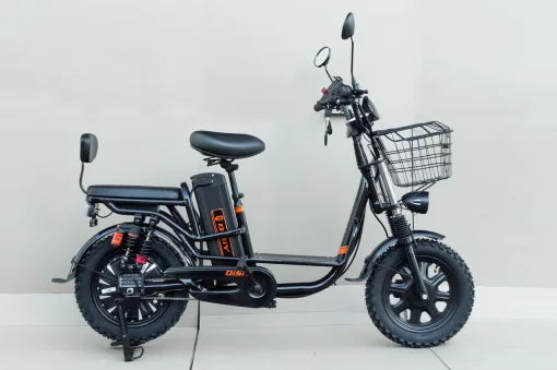 ЭЛЕКТРОВЕЛОСИПЕД 16" 1000W, АКБ Li-ion 60V 21Ah, рама стальная, бесключевой доступ, сигнализация, чёрный Allroad, ЗЧ-ЕЛЕКТРО