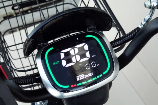 ЭЛЕКТРОВЕЛОСИПЕД 16" 1000W, АКБ Li-ion 60V 21Ah, рама стальная, бесключевой доступ, сигнализация, чёрный Allroad, ЗЧ-ЕЛЕКТРО