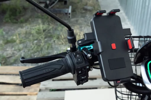 ЭЛЕКТРОВЕЛОСИПЕД 16" 1000W, АКБ Li-ion 60V 21Ah, рама стальная, бесключевой доступ, сигнализация, чёрный Allroad, ЗЧ-ЕЛЕКТРО