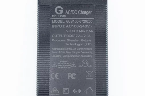 Зарядное устройство 67.2V-2.0A (штекер GX16 2-pin), GJS150-6720200 (электросамокат), ЗЧ-ЕЛЕКТРО техніка, YQ-410225