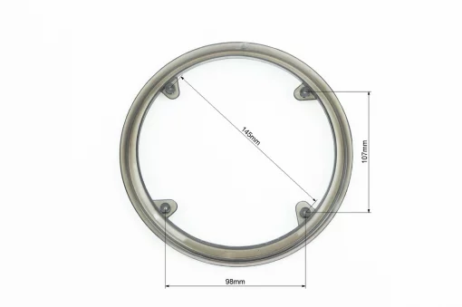 Защита шатуна на 4 отверстий 42Т, пластмассовая, чёрно-прозрачная BT-02 (без саморезов), ВЕЛОАКСЕСУАРИ, YQ-409709