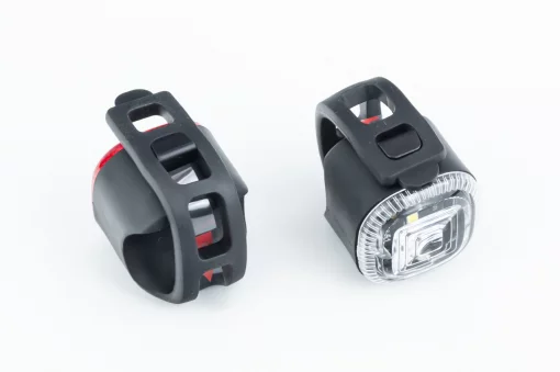 Фонарь передний 1 диод+задний 1 диод, под батарейки CR2032х2, силиконовые, JY-3151, ВЕЛОАКСЕСУАРИ, YQ-409102