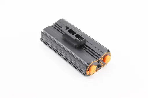 Фонарь передний 2 диода 1600 lumen алюминиевый, Li-ion 3.7V 4400mAh зарядка от USB, влагозащитный, чёрно-оранжевый LR-Y2,