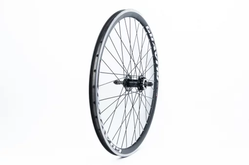 Колесо 26" заднее Disk-brake, обод алюминиевый, втулка 14Gx36H, под вольнобег, крепл. гайка, "GRAVITY" (возм. царапины),