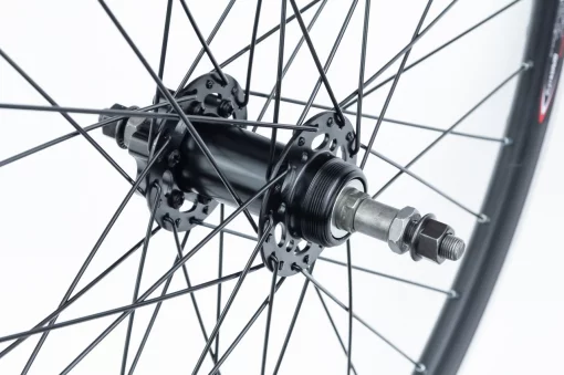 Колесо 26" заднее Disk-brake, обод алюминиевый, втулка 14Gx36H, под вольнобег, крепл. гайка, "GRAVITY" (возм. царапины),