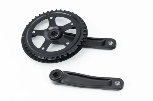 Шатуни "квадрат" 152мм, 34T (3/32") CITY, алюмінієві, чорніі AM-111, ВЕЛОЗАПЧАСТИНИ, YQ-412542