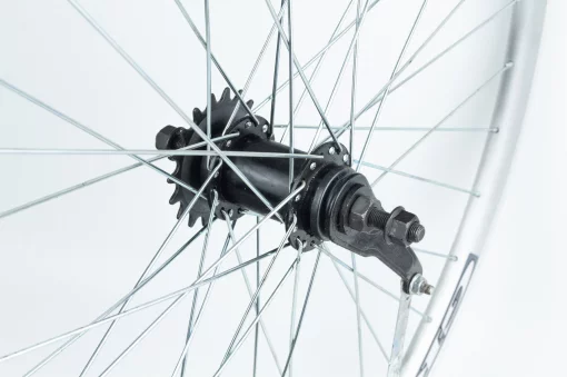 Колесо 28" заднее, обод "капля" алюминиевый, втулка ХВЗ червячная 14Gх36H, чёрная, крепл. гайка, "GRAVITY", ВЕЛОКОЛЕСА, YQ-412174