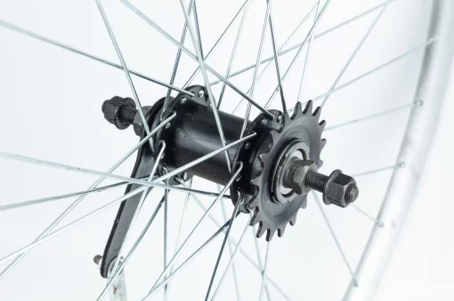 Колесо 28" заднее, обод "капля" алюминиевый, втулка ХВЗ червячная 14Gх36H, чёрная, крепл. гайка, "GRAVITY", ВЕЛОКОЛЕСА, YQ-412174