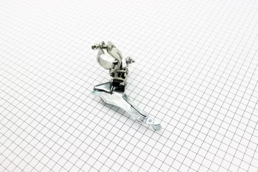 Перекидка цепи передняя с нижней тягой, крепл. 28,6мм, под звезду 42T, хром FD-TY 10, ВЕЛОЗАПЧАСТИНИ, YQ-404090