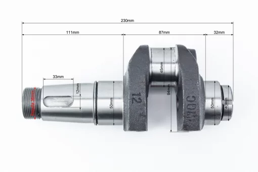 Коленвал R180NM+подшипники+шестерня Тип 1, D175/180N, YQ-603353
