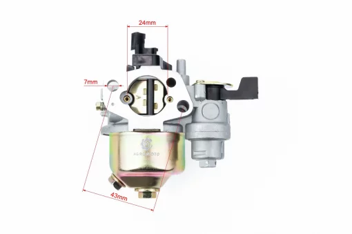 Карбюратор 168F/170F с краном и отстойником, D168F, YQ-601252