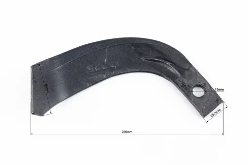 Ніж для фрези лів/пр. к-кт 2шт, L-225мм, Мототрактор, YQ-608388