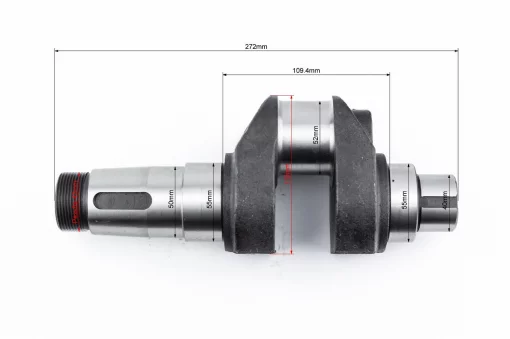 Коленвал R192N (Dболта-М12x1,5, Dшейки-52мм, H-110мм), D190/195N, YQ-624180