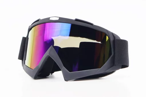 Очки кроссовые, черные (хамелеон стекло), FIX-204695